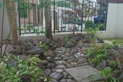 アプローチの庭