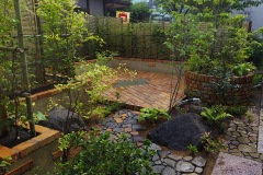 パティオのある庭