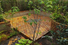 パティオのある庭