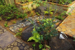 パティオのある庭